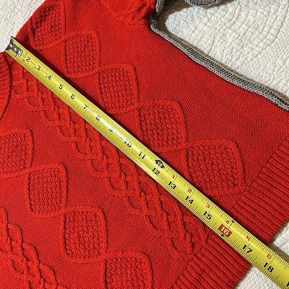 Nordstrom Color Block Crop Sweater. Size L 10/12 - Picture 7 of 10